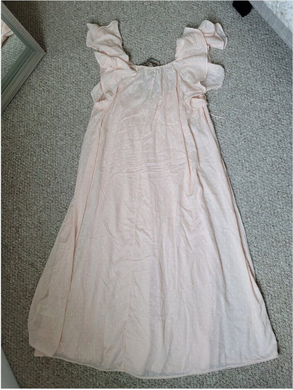 Free People NWT Vintage Boho Bohemian Embroidered Charm Floral Midi Maxi Dress - Picture 5 of 7